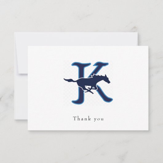 Carte De Remerciements Logo horizontal II (Devant)
