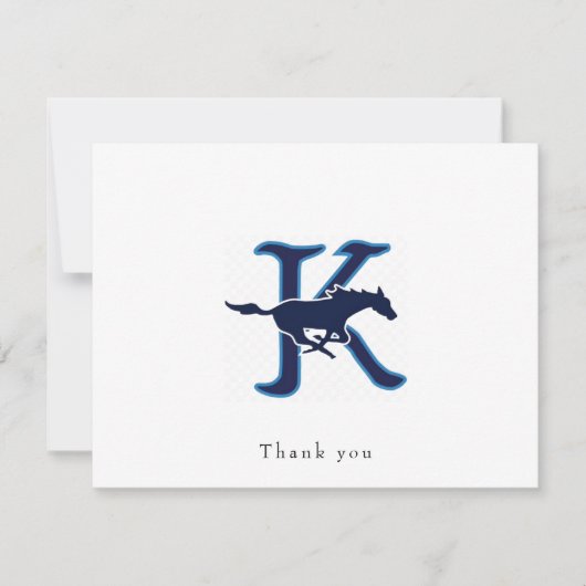 Carte De Remerciements Logo horizontal II (Devant)