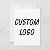 Carte De Remerciements Logo personnalisé (Dos)