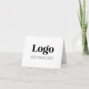 Carte De Remerciements Logo personnalisé Moderne Minimaliste