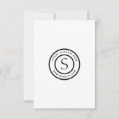 Carte De Remerciements Logo Professionnel Plain Simple Moderne (Devant)