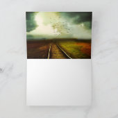 CARTE DE REMERCIEMENTS LONELY TRACK BLANK ALL-OCCASION CARD (Intérieur)