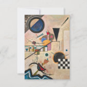 Carte De Remerciements L'opposition aux accords de Wassily Kandinsky (Devant)