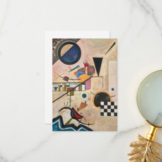 Carte De Remerciements L'opposition aux accords de Wassily Kandinsky (Devant/Arrière en situation)