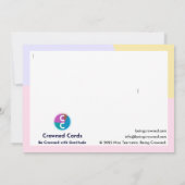 Carte De Remerciements L'Organisation de Soins tient (Dos)