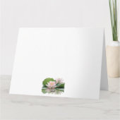 Carte De Remerciements Lotus Fleur Mariage Thème de mariage (Dos)