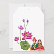 Lotus, mariée et jeune marié 