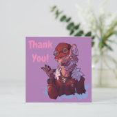 Carte De Remerciements Loup (Debout devant)