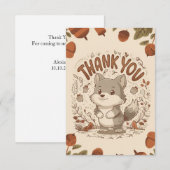 Carte De Remerciements Loup lunaire magique (Devant / Derrière)