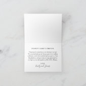 Carte De Remerciements Love and Thanks manuscrit Script Mariage Photo (Intérieur)