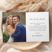 Carte De Remerciements Love and Thanks Photo Collage Script Mariage