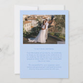 Carte De Remerciements Love Appreciation Wedding Multi Photo Icy Blue (Dos)