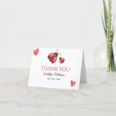 Carte De Remerciements Love Bug Thank You Card (Devant)