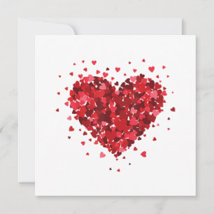 Carte De Remerciements Love Coeur Chemise Pour Femmes Filles Garçons Coeu