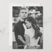 Carte De Remerciements Love Gratitude Mariage photo (Devant)