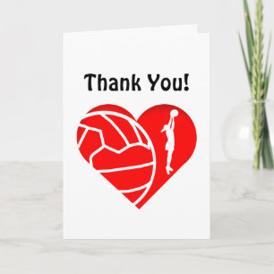 Carte De Remerciements Love Heart Silhouette
