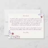 Carte De Remerciements Love is blooming boho fête de mariage champêtre (Dos)