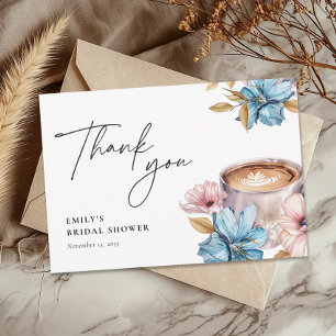 Carte De Remerciements Love is Brewing Coffee Baby Shower