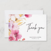 Carte De Remerciements Love is in Bloom Shower de Mariage (Devant)