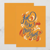 Carte De Remerciements Love is the only thing - (Devant / Derrière)