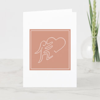 CARTE DE REMERCIEMENTS LOVE (PEACH)