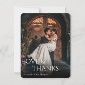 Carte De Remerciements Love Photo Terracotta (Devant)