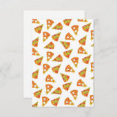 Carte De Remerciements Love Pizza   (Devant / Derrière)