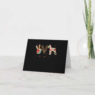 Carte De Remerciements Love Schnauzer Funny Venin Dog