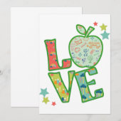 Carte De Remerciements Love School Apple, Drake Back to School (Devant / Derrière)