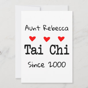 Carte De Remerciements Love Tai Chi Drôle Citation aux Coeurs rouges