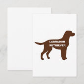 Carte De Remerciements LR chocolat nom de laboratoire silhouette (Devant / Derrière)