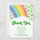 Carte De Remerciements Lucky Charm St. Patrick's Day Baby shower (Devant)