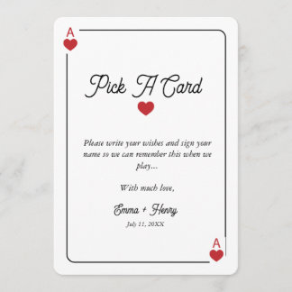 Carte De Remerciements Lucky in Love Grab a Card Display card