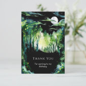 Carte De Remerciements Lueur de luciole (Debout devant)