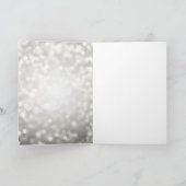 Carte De Remerciements Lumières de Parties scintillant en argent 60e anni (Intérieur)