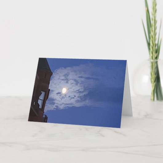 Carte De Remerciements Lune (Devant)