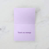 Carte De Remerciements Lune violette (Intérieur)