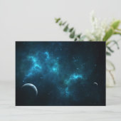 Carte De Remerciements L'univers (Debout devant)