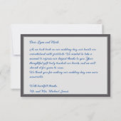 Carte De Remerciements Lustre gothique noir complexe avec roses (Dos)