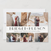 Carte De Remerciements Luxe Collage Couleur modifiable Enregistrer La Car (Devant)