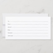 Carte De Remerciements Luxe Design Certificat cadeau Roots Plantes d'or (Dos)