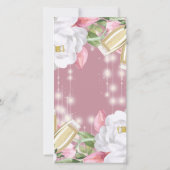 Carte De Remerciements Luxe Pink Floral 30e anniversaire (Dos)