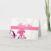 CARTE DE REMERCIEMENTS :: Lys (Devant)