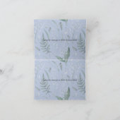 Carte De Remerciements Lys de la Vallée II Bleu clair Custom (Intérieur)