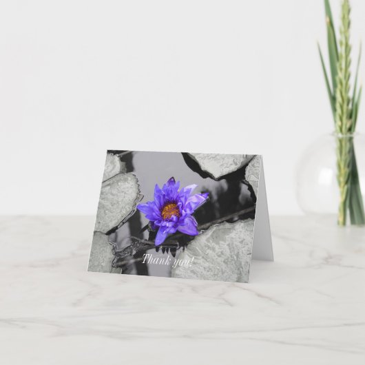 Carte De Remerciements Lys d'eau (Devant)