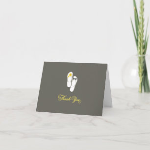 Carte De Remerciements M. et Mme Flip Flops Mariage de plage à l'Hibiscus