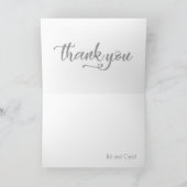 Carte De Remerciements M. & Mme Remerciements de mariage (Intérieur)