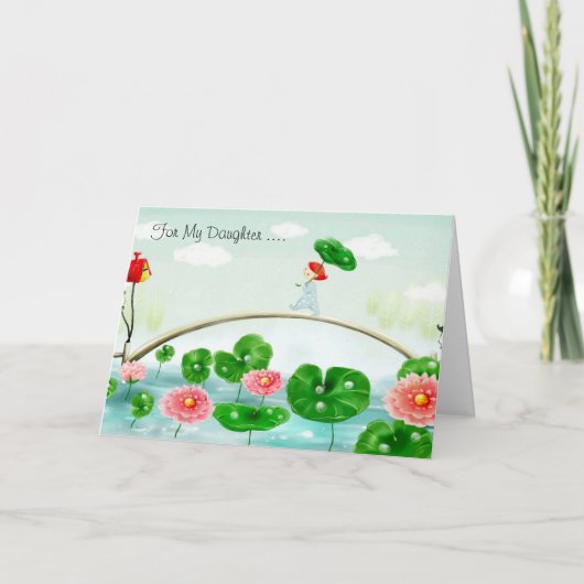 Carte De Remerciements Ma fille (Devant)