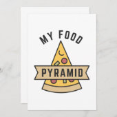 Carte De Remerciements Ma pyramide alimentaire (Devant / Derrière)