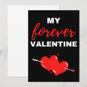 Carte De Remerciements Ma Saint Valentin (Devant / Derrière)